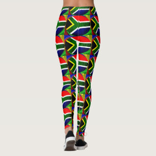 Leggings Créez votre propre impression couleur sud-africain