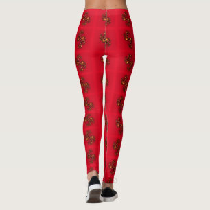 Leggings Créez votre propre joli joli inspiré rouge intelli