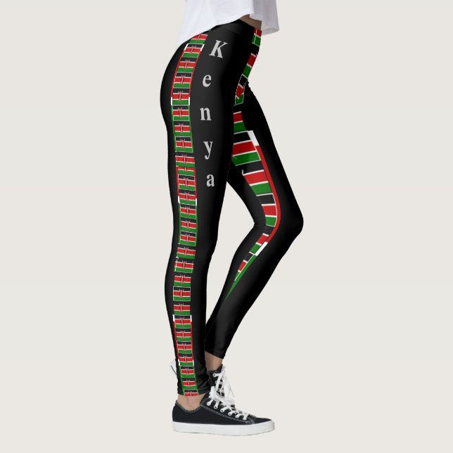 Leggings Créez votre propre Kenya Athletic Distant Runner (Droite)