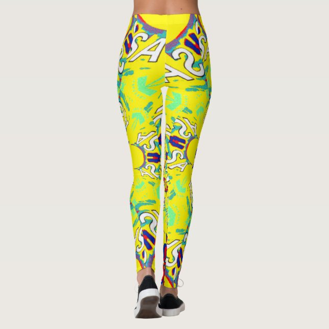 Leggings Créez votre propre motif floral joli Vêtements (Dos)