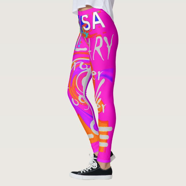 Leggings Créez votre propre salon de fin de semaine USA Bab (Gauche)