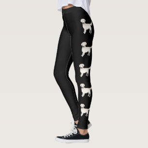 Leggings Crème Anglaise Golden Retriever Dessin Chien Ligne