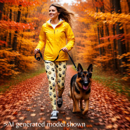 Leggings Crème élégante pour pattes de chien