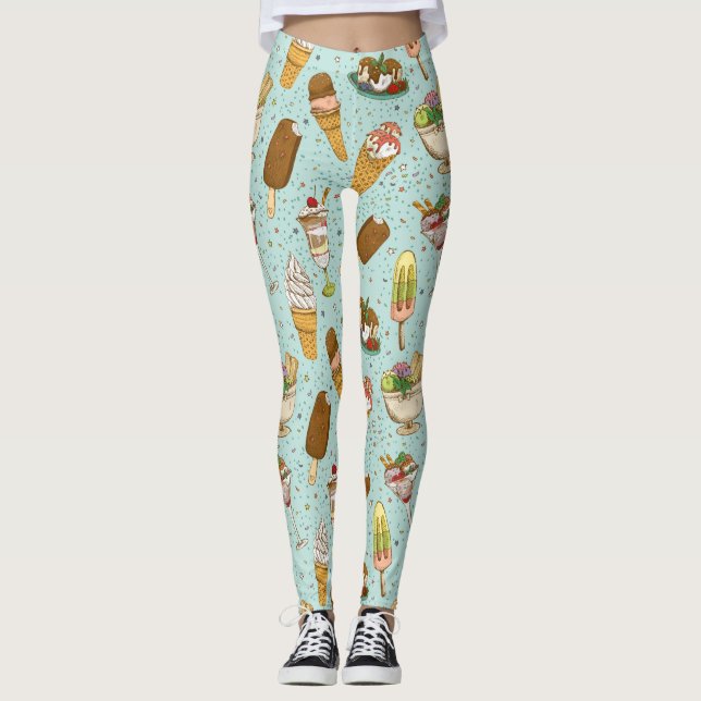 Leggings Crème glacée (Devant)