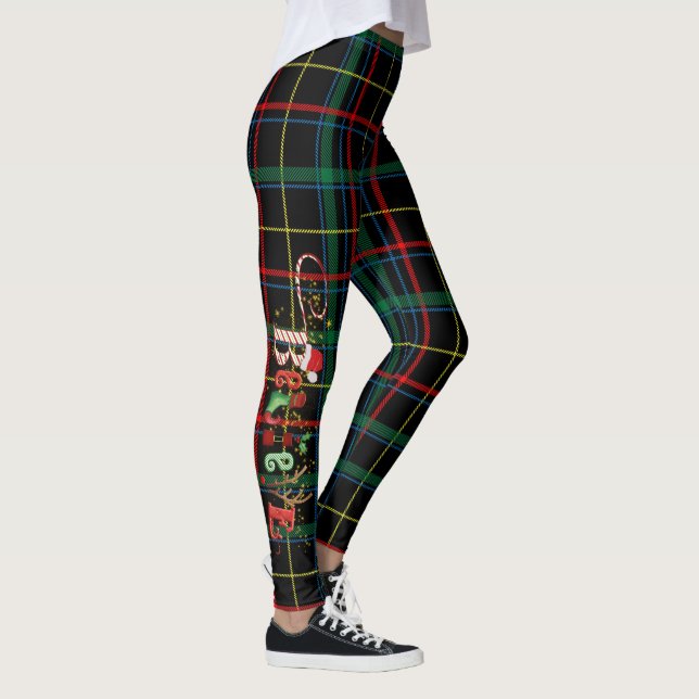 Leggings CROYER Whimsical sur Noël Plaid (Droite)