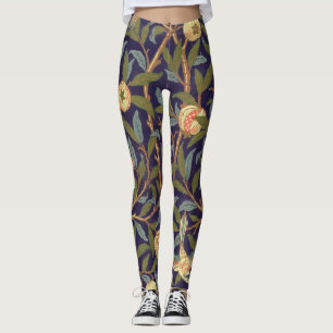 Leggings Cru d'oiseau et de grenade de William Morris