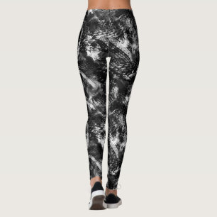 Leggings Cuir en peau de lézard reptile de serpent sans cou
