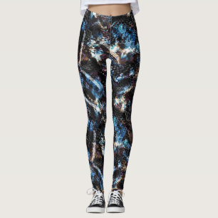 Leggings Cuir en peau de lézard reptile de serpent sans cou