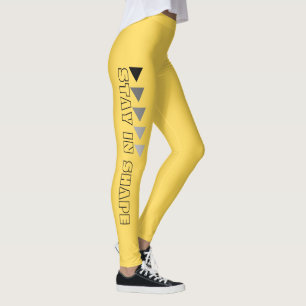 Leggings Custom Stay In Shape Fitness en jaune