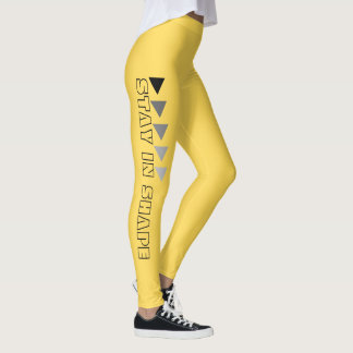 Leggings Custom Stay In Shape Fitness en jaune