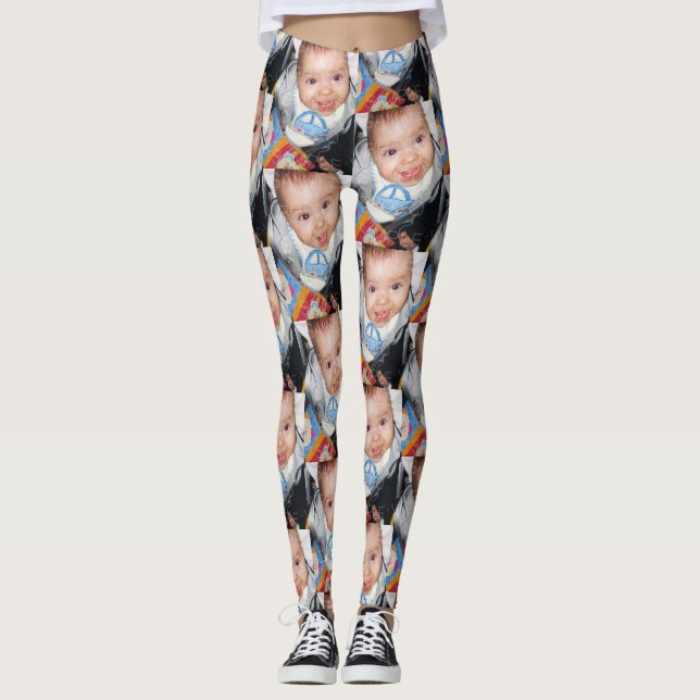 Leggings Customisez-le avec votre motif photo (Devant)