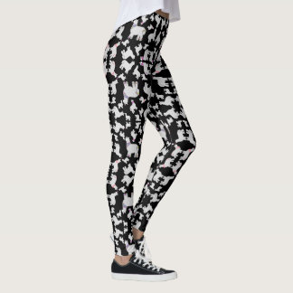 Leggings Cute Alpacas avec parties scintillant bulles fleur