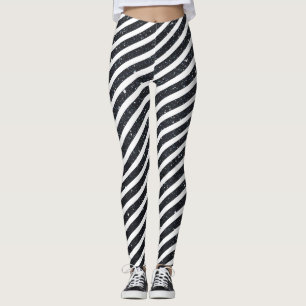Leggings Cute Black White Candy Parties scintillant Motif