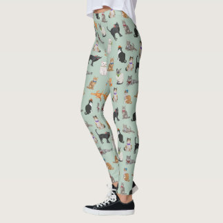 Leggings Cute Dapper Kitties Motif de chat