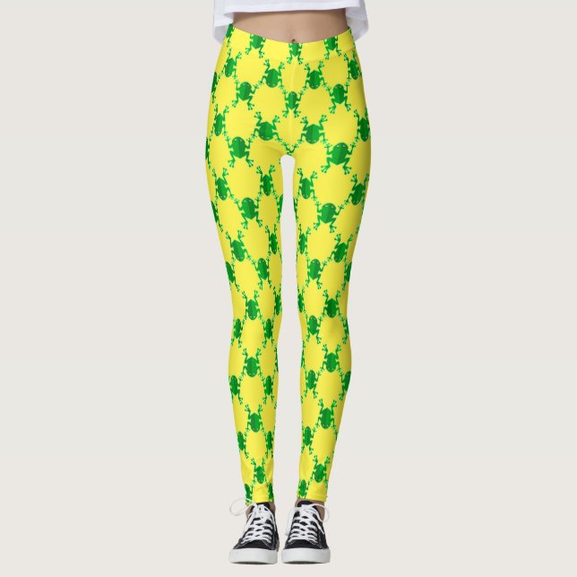 Leggings Cute grenouille caricaturale (Devant)