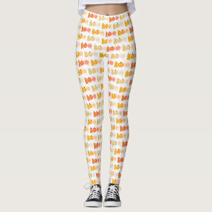 Leggings Cute Halloween Éffrayant Boo Citrouille Déplaisant