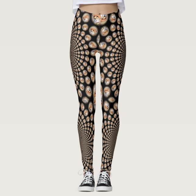 Leggings Cute Lovely infinity Kaleidoscope tirage Cheetah (Devant)