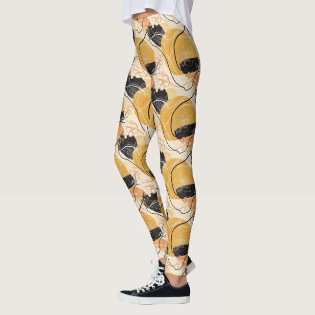 Leggings Cute Modern tiled pattern (Gauche)