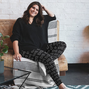 Leggings Cute moderne pattes d'os de chien