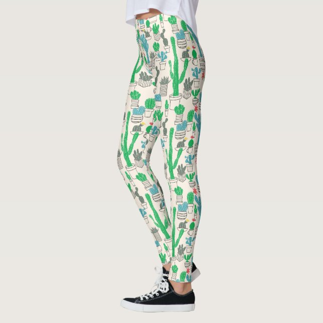 Leggings Cute Motif Floral naturel (Gauche)