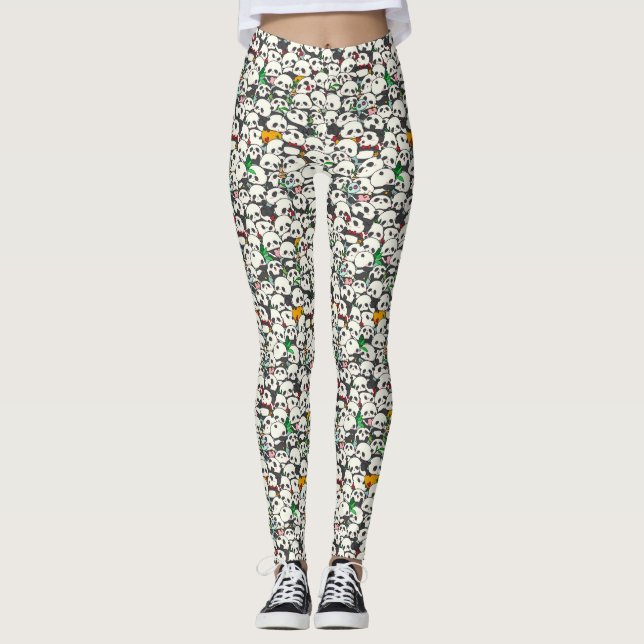 Leggings Cute Panda Motif (Devant)