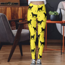 Cute Yellow And black Animal Pet Dots Cat Pattern