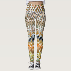 Leggings CUTE Zigzag Multicolor Motif
