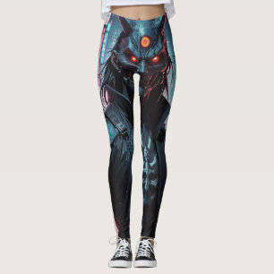 Leggings Cyberpunk Demon Samurai