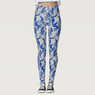 Leggings Cyclisme Motif libre.w x4 LGrey BG