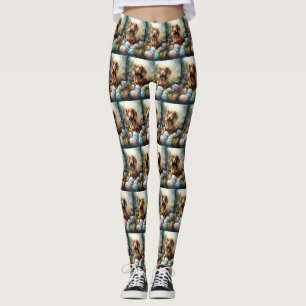 Leggings Dachshund aux oeufs de Pâques