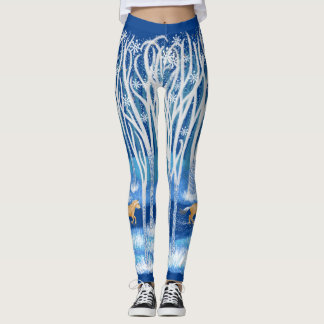 Leggings Dala Cheval de la Forêt d'hiver du fjord scandinav