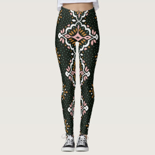 Leggings Damas Oriental : Vintage mosaïque Talavera.