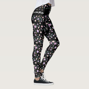 Leggings Dame de la Fleur Noire