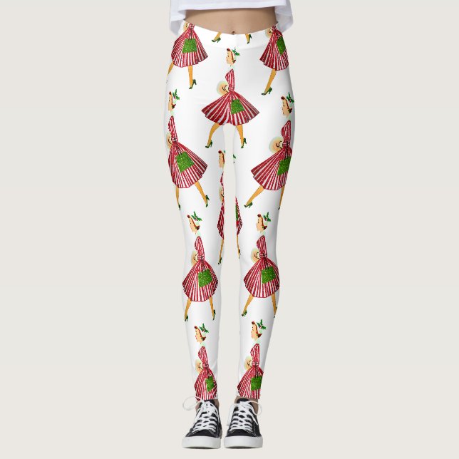 Leggings dame de noël (Devant)