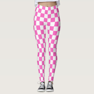 Leggings Damier rose visuel classique 