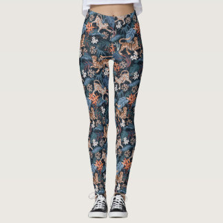  Leggings d'animaux de la jungle léopard et tigre 