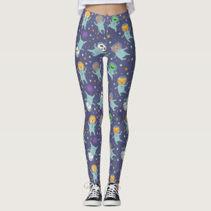 Leggings d'animaux spatiaux cool