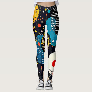 Leggings Danse cosmique Abstraite