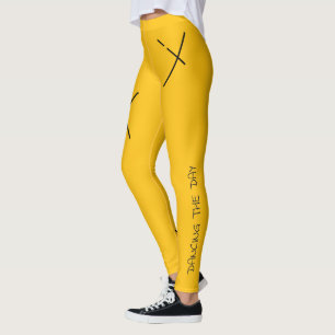 Leggings Danse La Journée Soft Black&Orange Minimal X Art