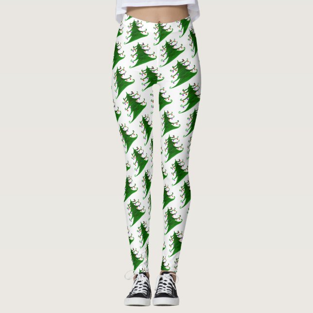 Leggings d'arbre de Noël (Devant)
