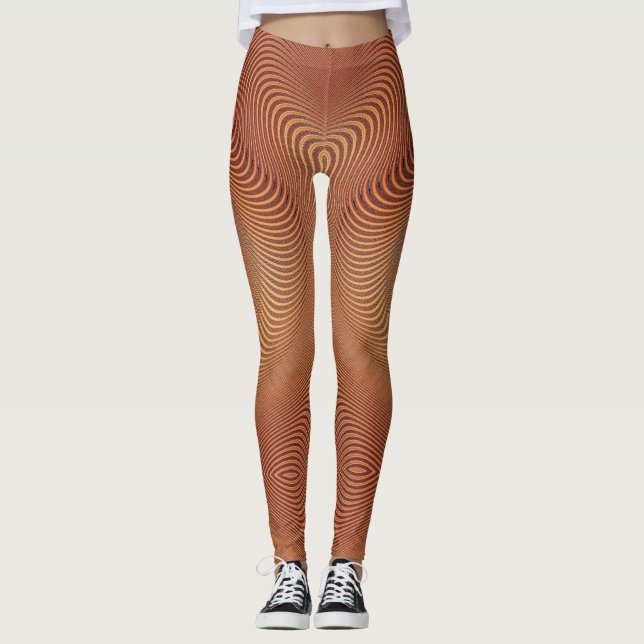 Leggings d'art Abstrait (Devant)