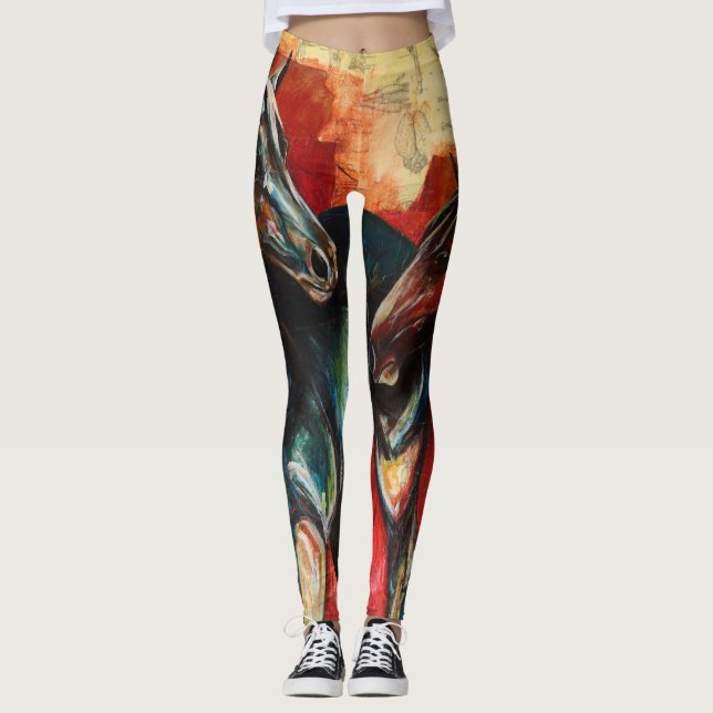 Leggings d'art "Blue and Gus" (Devant)