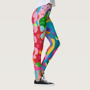 Leggings d'art coloré pour femmes