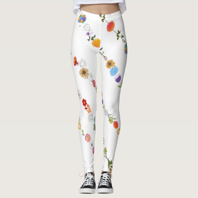 Leggings d'Art Floral (Devant)