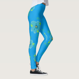 Leggings d'art floral