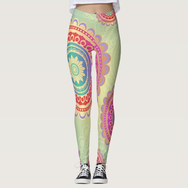 leggings d'art hindi (Devant)