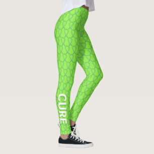 Leggings d'art personnalisés de la Lime Green Awar