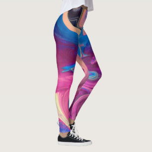 Leggings d'art rose