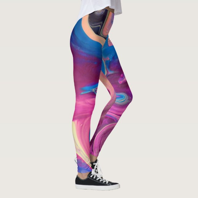 Leggings d'art rose (Droite)