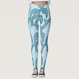 Leggings Dauphins bleus entourant Thunder_Cove